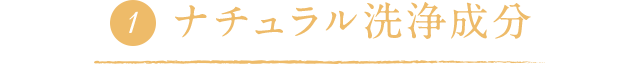 ナチュラル洗浄成分